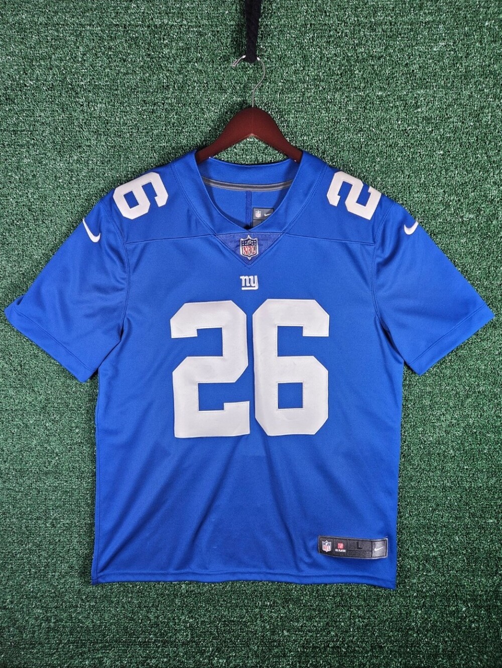 Official Nike New York Giants #26 Barkley On Field Dri-Fit NFL Football Jersey